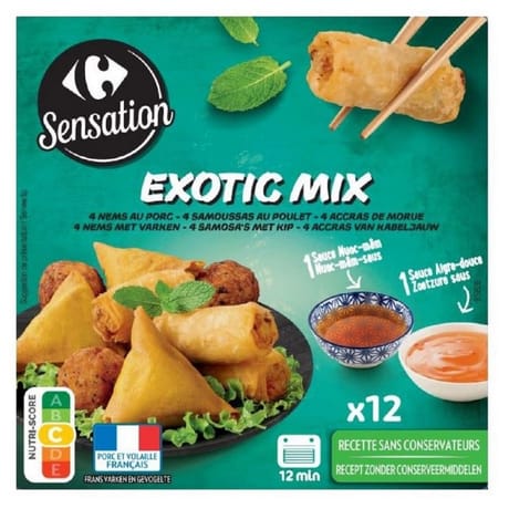 Carrefour sensation assortiment exotic mix 340g