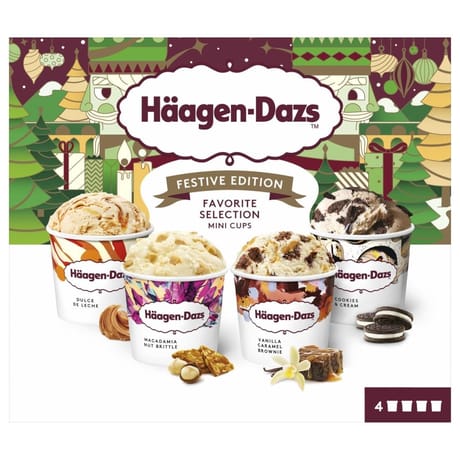 Haagen dazs 4 mini pots obsession favorite collection 380ml 318g