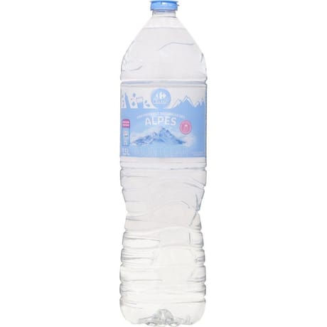 Carrefour classic' eau minérale naturelle des alpes 1.5l