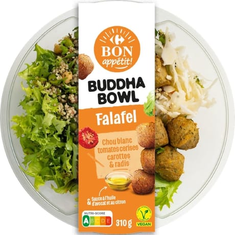 Carrefour bon app2tit salade buddha bowl falafel 310g