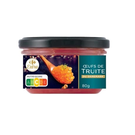 Carrefour extra oeufs de truite 80g