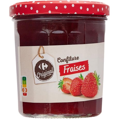 Carrefour original confiture fraises - 370g