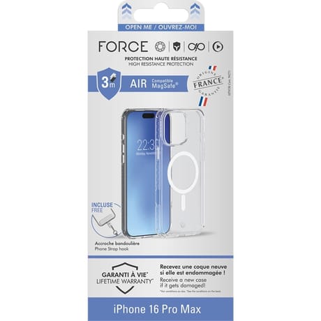 Coque transparente ofg force case feel iphone 16 plus
