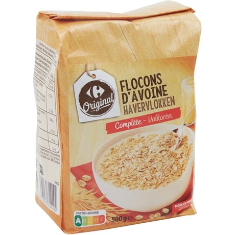 Carrefour original flocons d'avoine complète - 500g