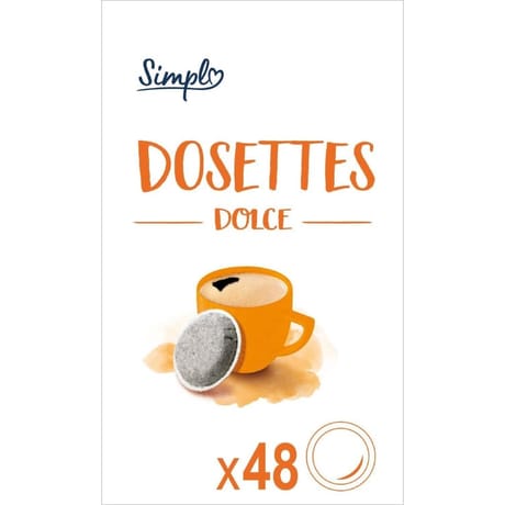 Simpl café dosettes compatibles senseo dolce x48 - 334g