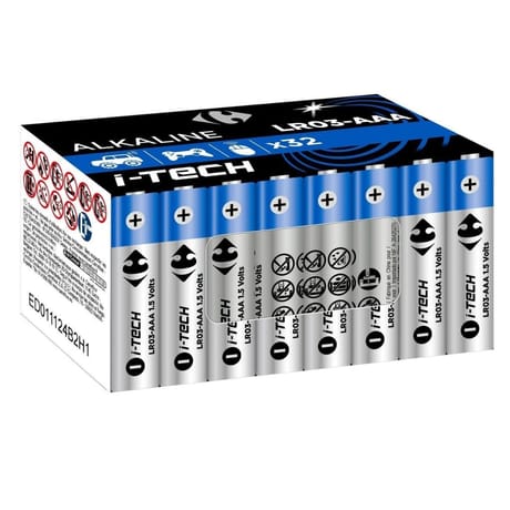 Carrefour 32 piles LR03 i-tech
