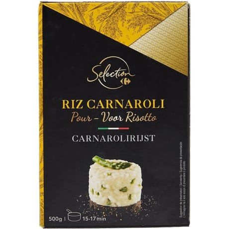 Carrefour séléction riz pour risotto carnaroli 500g