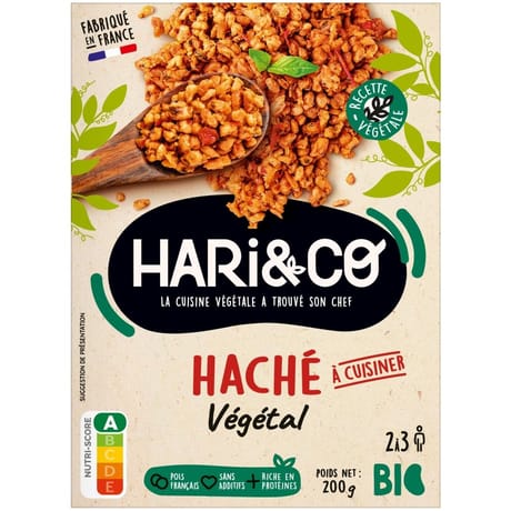 Hari&co haché végétal de pois bio 200g