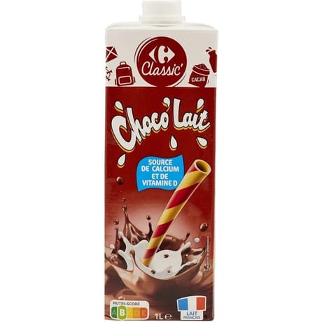 Carrefour classic lait arôme chocolat 1l