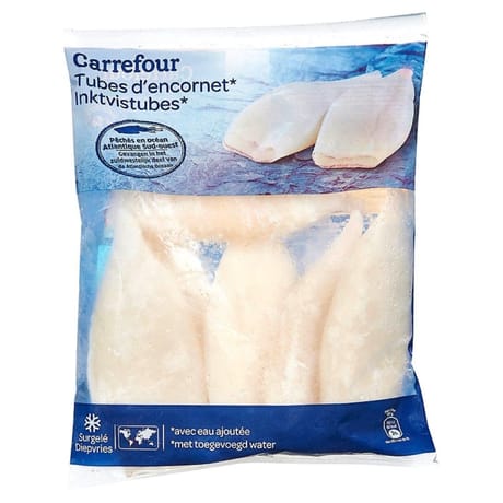 Carrefour tubes d'encornets 750g