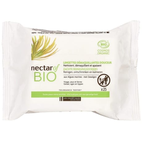 Nectar of bio lingettes démaquillantes douceur x25