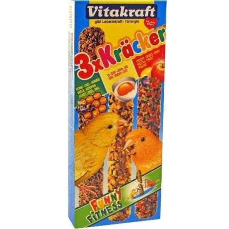 Vitakraft baguettes miel/fruits/oeufs canaris 3 pièces 90g