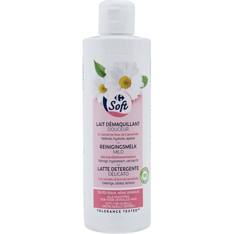 Carrefour soft lait démaquillant douceur 250ml