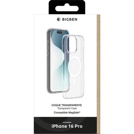 Coque iphone 16 pro compatible magsafe transparente