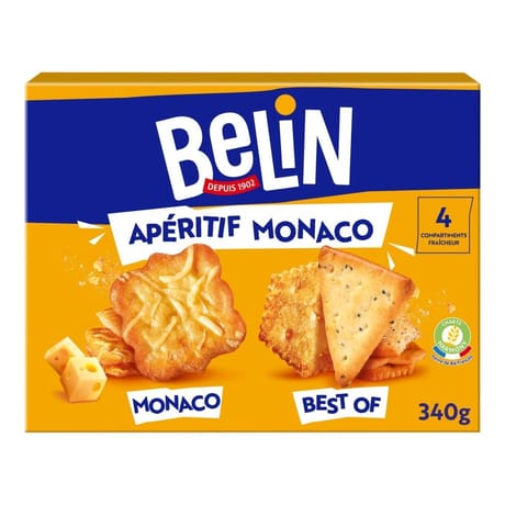 Belin crackers assortiment monaco 340g