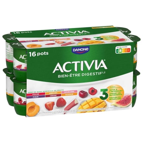Activia bifidus fruits panaché 16x125g