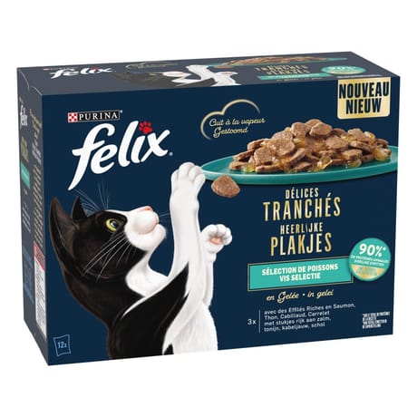 Felix délices tranchés poissons 12x80g - 960g
