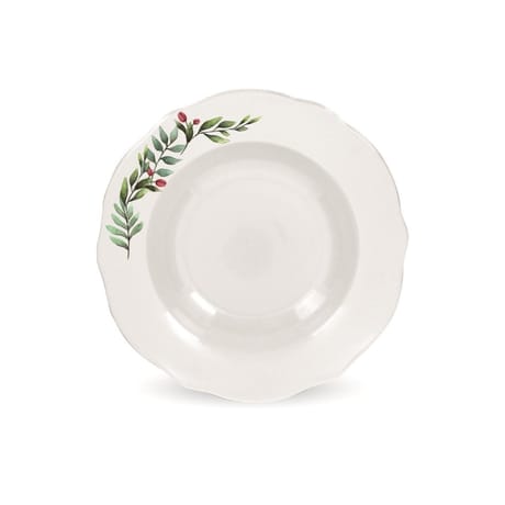 Assiette creuse festonnee holly 20cm