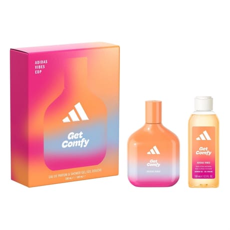 Adidas coffret get comfy eau de parfum 100ml + gel douche 100ml