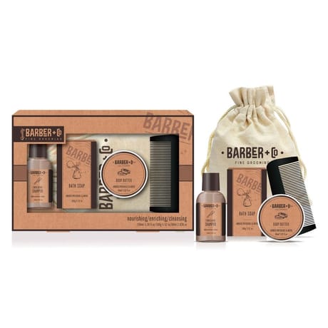 Barber + co coffret de bain