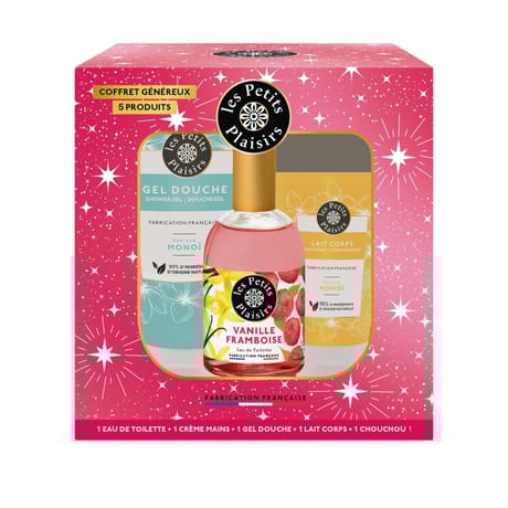 Les petits plaisirs coffret nuit étoilée eau de toilette vanille frambroise