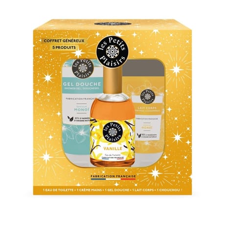 Les petits plaisirs coffret nuit étoilée eau de toilette vanille 5 produits