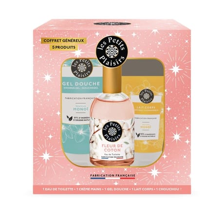 Les petits plaisirs nuit étoilée eau de toilette fleur de coton 5 produits