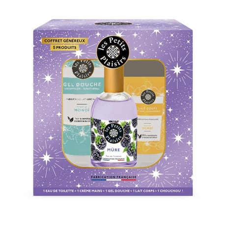 Les petits plaisirs coffret nuit étoilée eau de toilette mure 5 produits