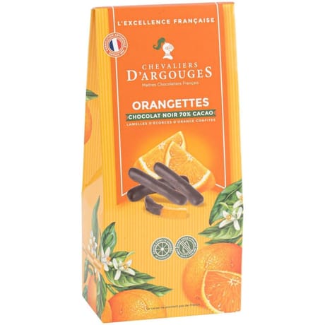 Les chevaliers d'argouges orangette chocolat noir 70% 160g
