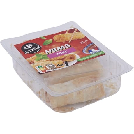 Carrefour sensation 4 nems porc 280g