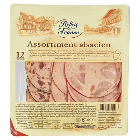 Reflets de France assortiment alsacien en tranches 200g