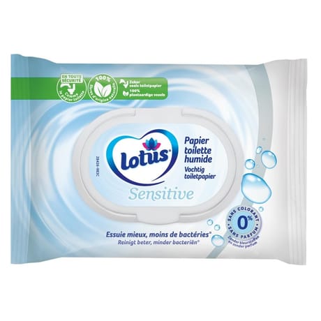 Lotus papier toilette humide sensitive x42