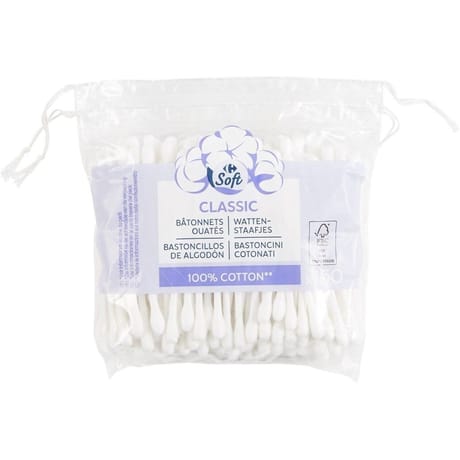 Carrefour soft bâtonnets ouatés x160