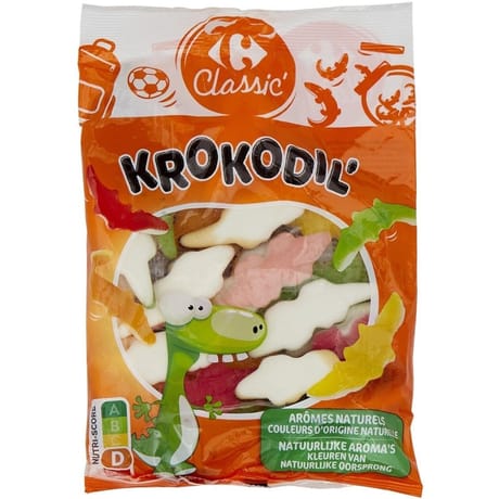 Carrefour classic ' bonbons krokodil' - 250g