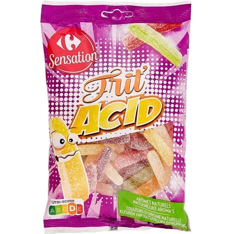 Carrefour sensation bonbons frit'acid - 250g