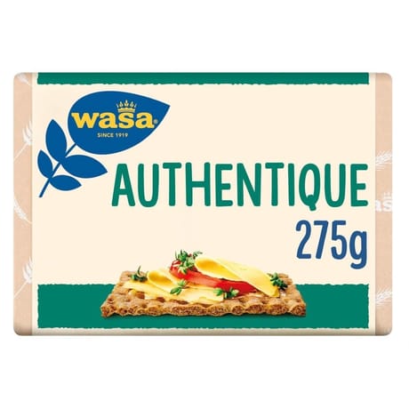Wasa tartine croustillante authentique au seigle 275g