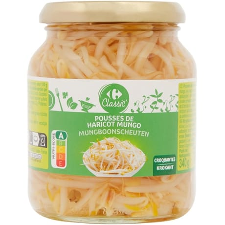 Carrefour classic' pousses de haricot mungo 180g