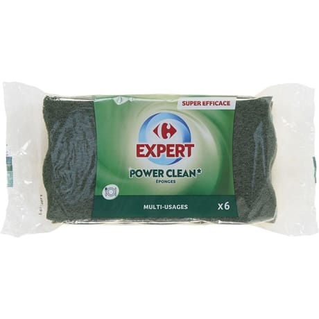 Carrefour expert éponge à récurer multi-usages x6