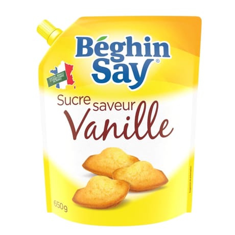 Béghin Say sucre aromatisé vanille bourbon doypack 650g