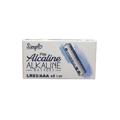 Simpl 8 piles alcaline LR03/AAA