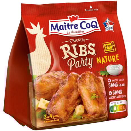 Maître Coq ribs party de poulet nature sac 400g