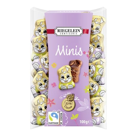 Riegelein minis lapins chocolat au lait 100g