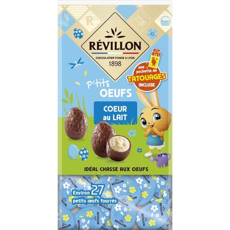 Revillon p'tits oeufs coeur au lait 200g