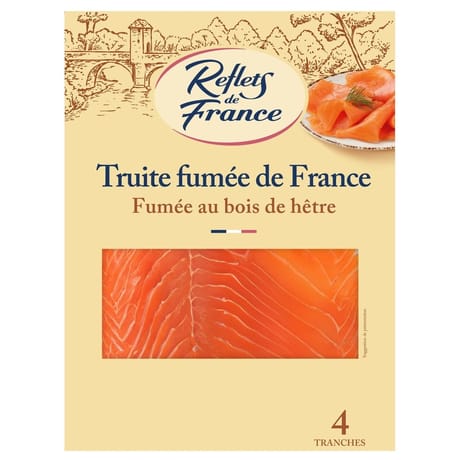 Reflets de France truite fumée d'Aquitaine 4 tranches 120g