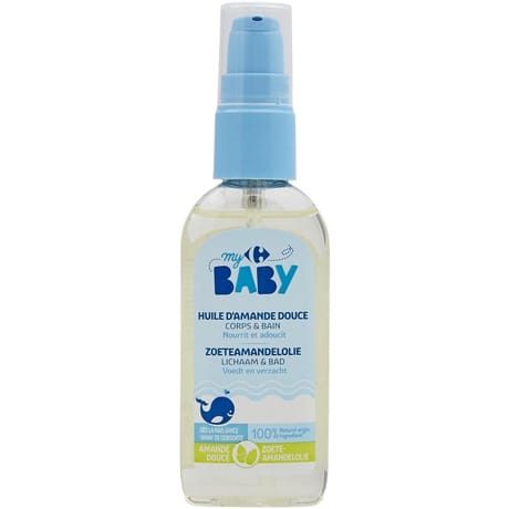 Carrefour baby huile d'amande douce corps & bain 75ml