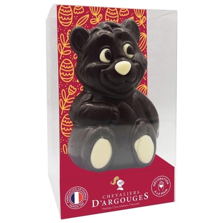 Chevaliers d'argouges ours chocolat noir tubo 90g