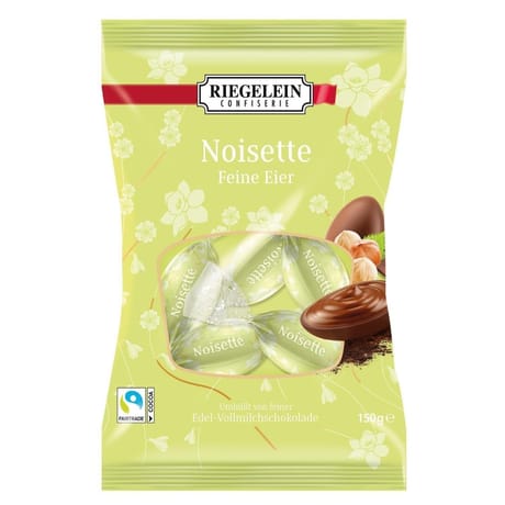 Riegelein oeufs chocolat fourré noisettes 150g