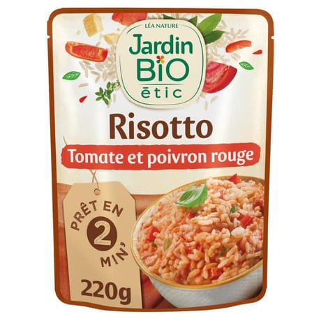 Jardin bio étic risotto bio sachet individuel 220g