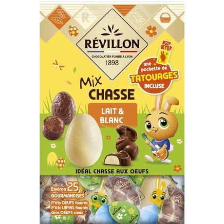 Revillon mix chasse lait et blanc 310g