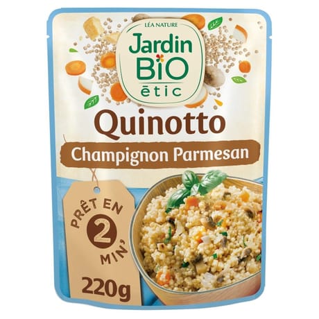 Jardin bio étic quinotto champignons parmesan bio 220g